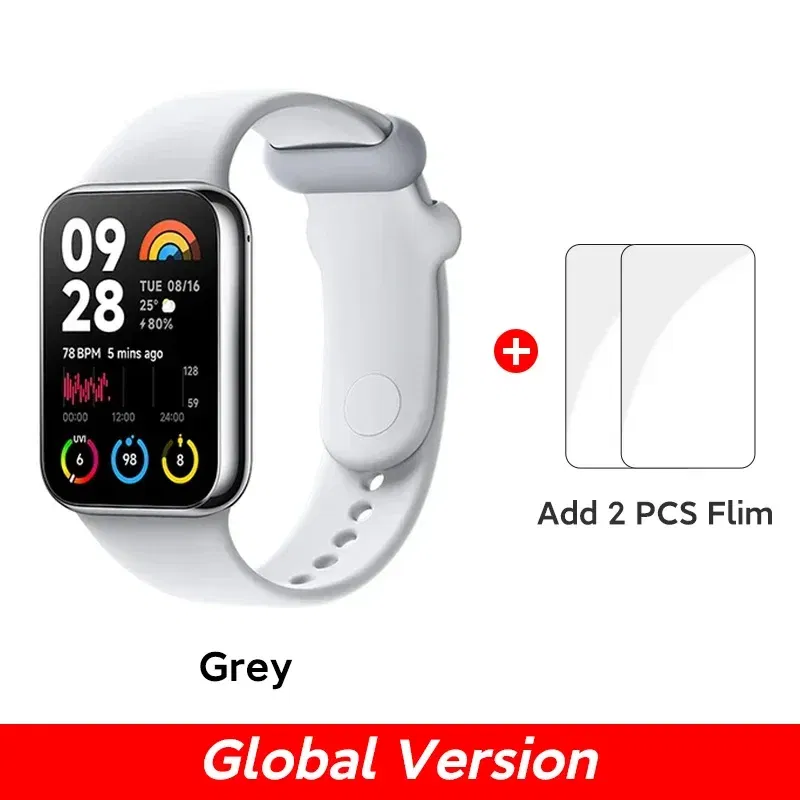 Color: Pearl Powder, Ships From: CHINA - New! Band 8 Pro Global Version Smart Wristband1.74" Color Square AMOLED GNSS Blood Oxygen Heart Rate Monitor Bluetooth 5.3