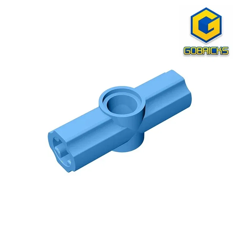 Color: Blue - Gobricks GDS-917 Technical, Axle and Pin Connector Angled 180 degrees compatible with lego 32034  DIY Educational Building Block
