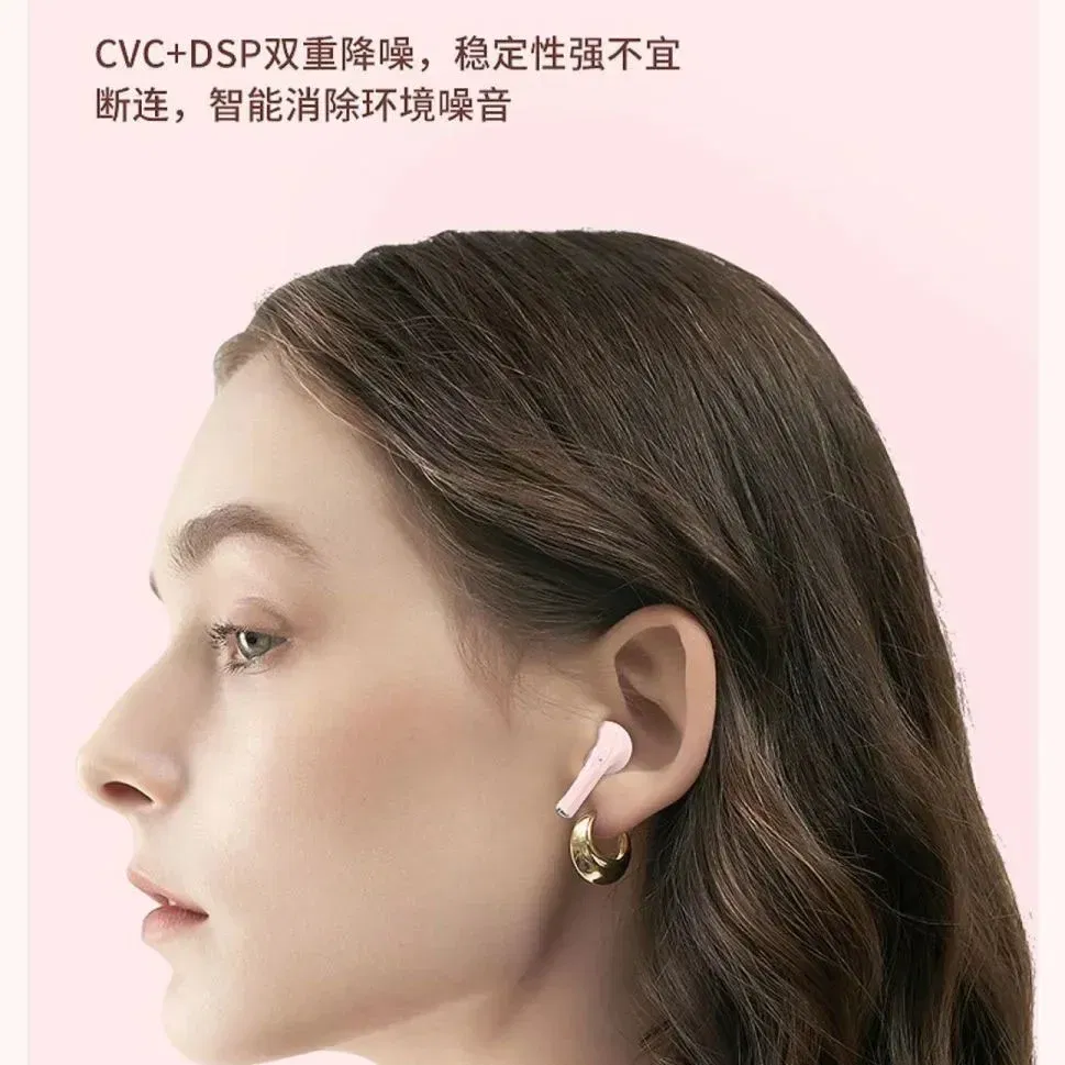 Color: Pink - Original XIAOMI Air A2 Pro Earphone TWS 9D HIFI Headset Bluetooth Music Earbuds For IPhone IOS Android Wireless Pods Headphone