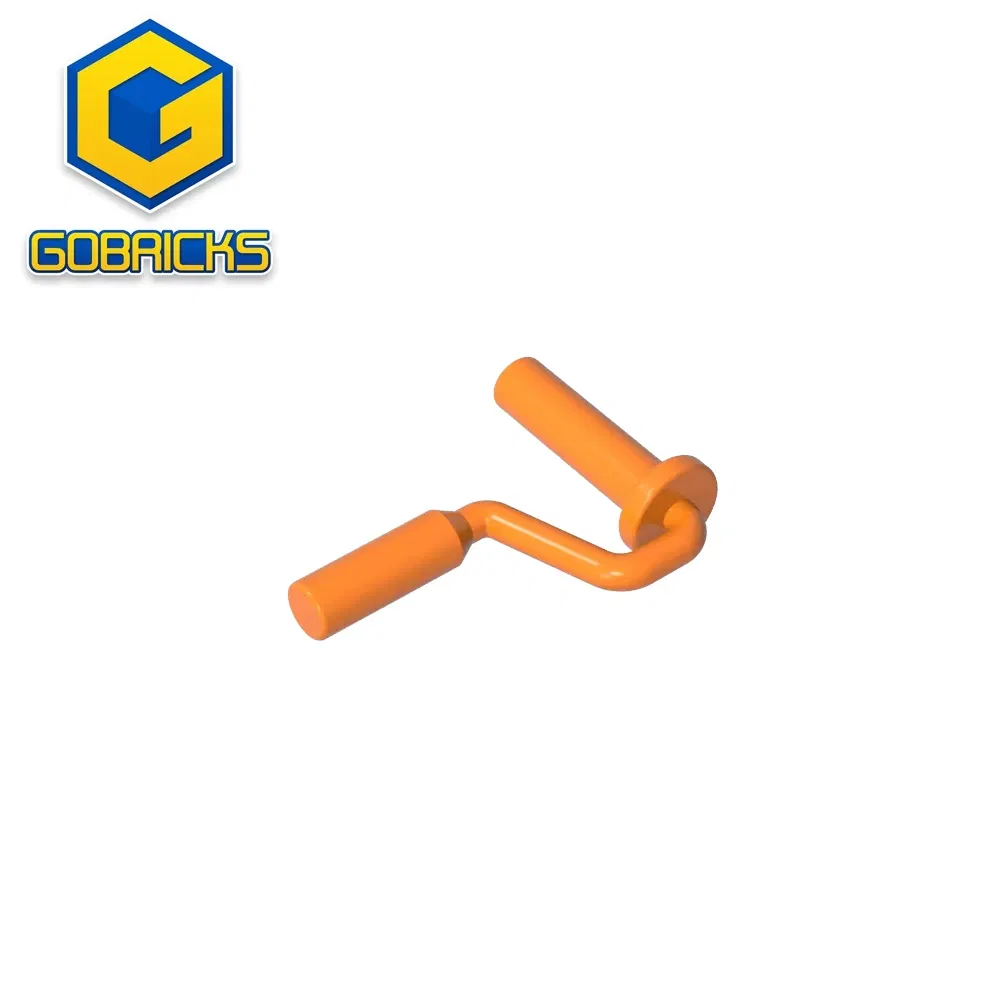 Color: Yellow - Gobricks GDS-90263 Equipment Paint Roller Brush Handle Edge On Handle compatible with lego 12885 Assembles Building Blocks
