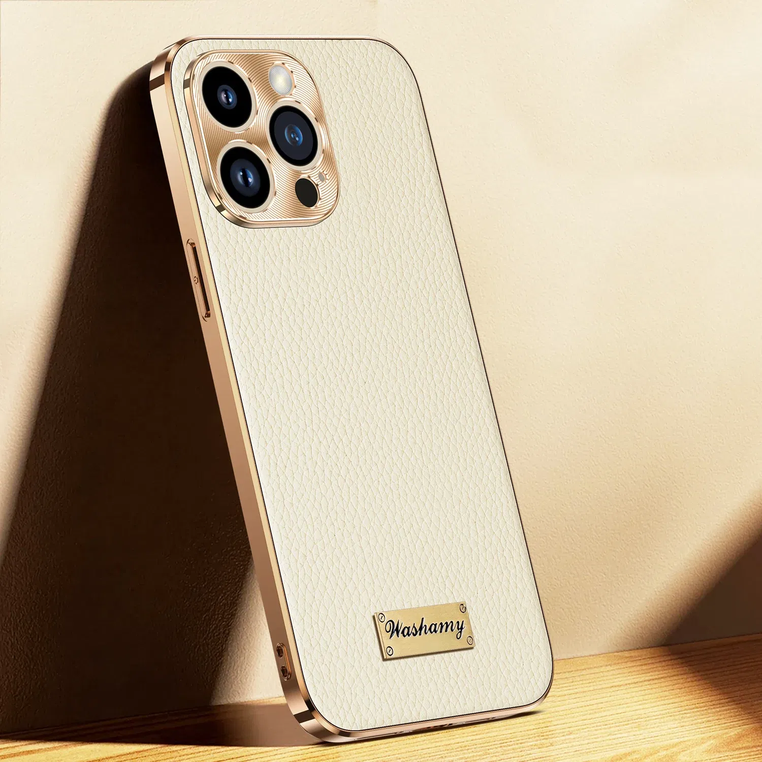 Color: SKY BLUE, Compatible-Phone Models: For iPhone 15 Plus - Luxury Genuine Leather Phone Case For iPhone 15 14 13 Pro Max Plating Soft Silicone Frame Shockproof Cover For iPhone 16 Pro Max