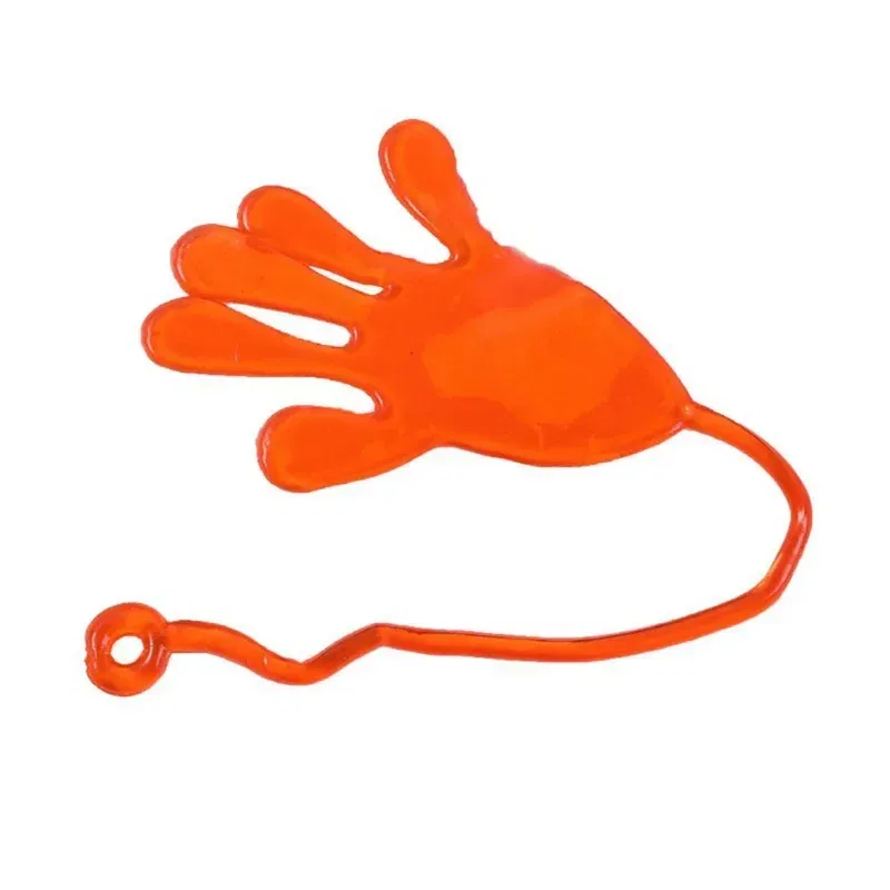 Color: light yellow - 1pc Squishy Toy Slap Hands Palm Toy Elastic Sticky Toy For Kid Gift Party Gags Practical Jokes Elastic Creative Tricky Toys