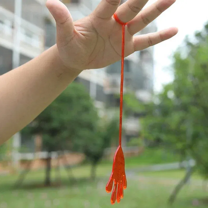 Color: light yellow - 1pc Squishy Toy Slap Hands Palm Toy Elastic Sticky Toy For Kid Gift Party Gags Practical Jokes Elastic Creative Tricky Toys
