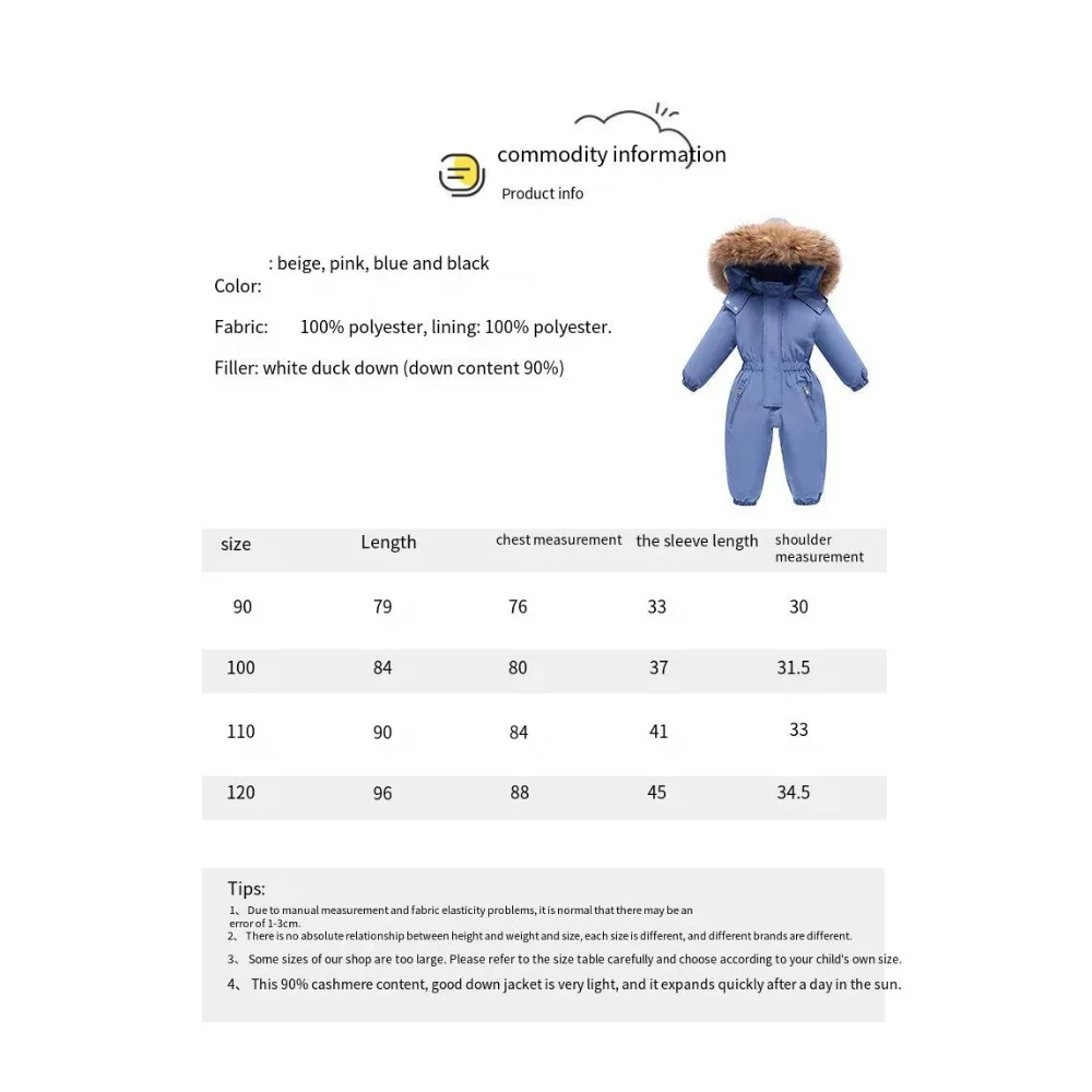 Color: Pink, Kid Size: 12M - 2024 New Cute Simple Children's One-piece Down Jacket 1-6 Years Old Outdoor Skiwear Jacket Crawling Suit Boys Girls Onesie