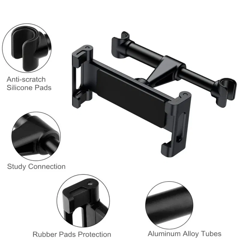 Color: Red - Car Holder For 4.7-13 in Tablet & Phone Holder Back Seat Headrest Mounting Holder Accessories  iPad Pro 12.9''
