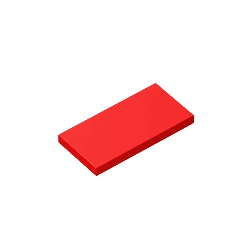 Color: CORAL RED - Gobricks GDS-614 Tile 2 x 4 compatible with lego 87079 pieces of children's DIY  Educational Building Blocks Technical