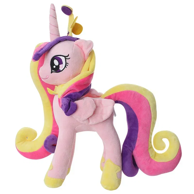 Color: Light Grey - Genuine My Little Pony Plush Toy Universe Princess Moon Princess Nightmare Month Crane Machine Anime Plush Children Gift