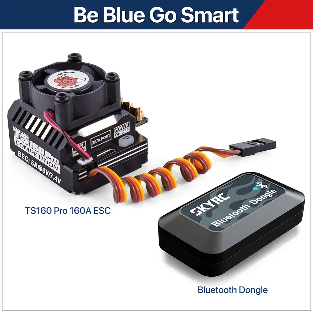 Color: Red - SKYRC TORO TS160 160A Brushless Sensored ESC w/6V/7.4V BEC For 1/10 Touring Car Buggy Crawlers