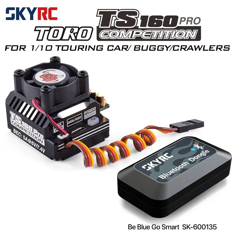 Color: Red - SKYRC TORO TS160 160A Brushless Sensored ESC w/6V/7.4V BEC For 1/10 Touring Car Buggy Crawlers