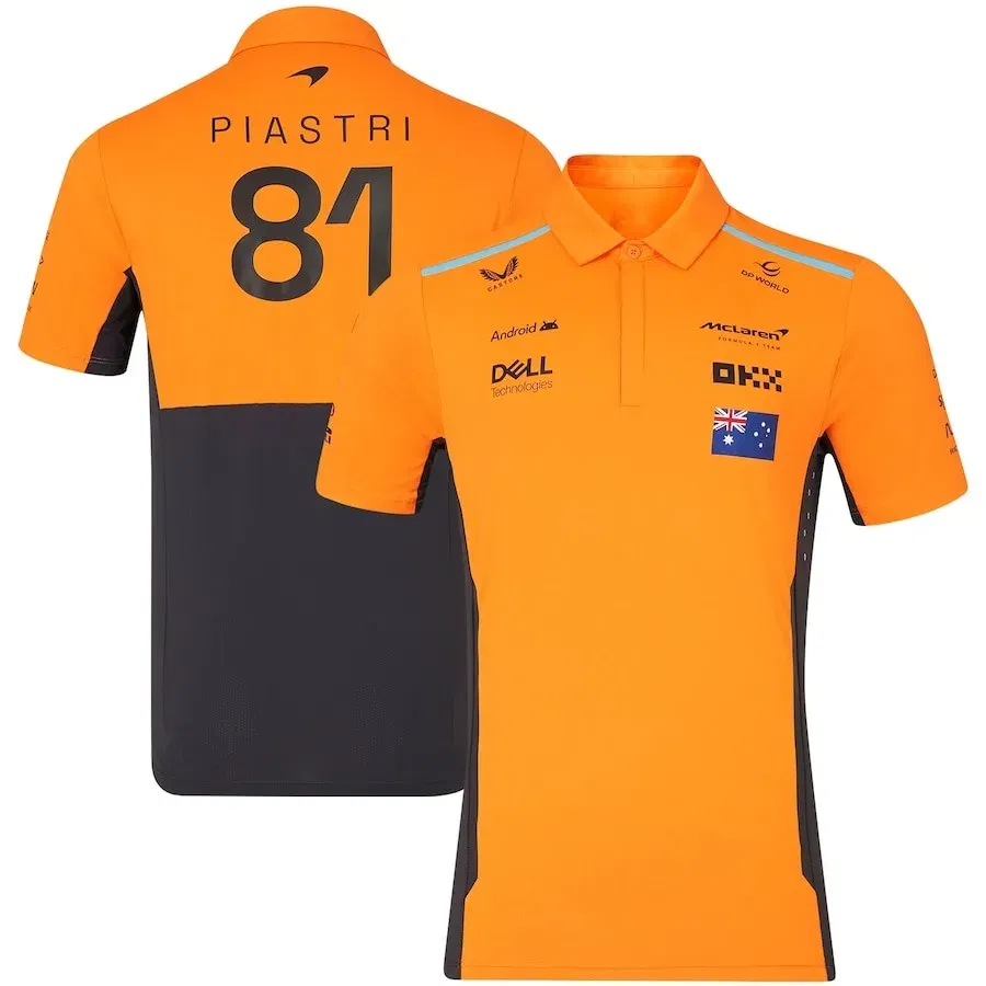 Color: black, Size: XL - Formula1 Team Racing Official Website Summer Printed Polo Shirt Verstappen Racing Jersey Team T-shirt Men Women Clothes Duotone
