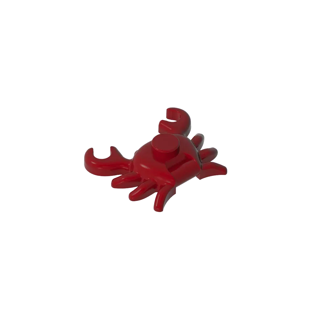 Color: Red - Gobricks GDS-2024 Animal, Crab  compatible with lego 33121 Assembles Building Blocks children's toys