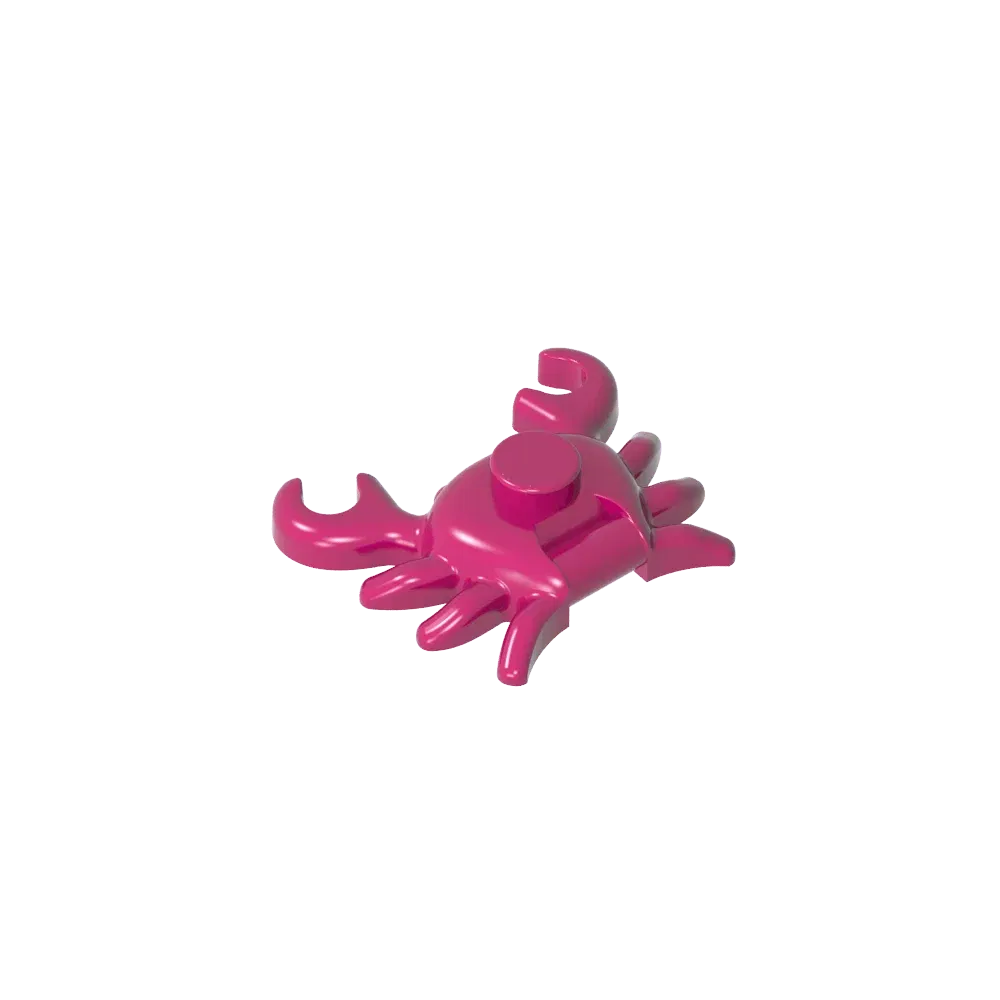Color: Red - Gobricks GDS-2024 Animal, Crab  compatible with lego 33121 Assembles Building Blocks children's toys