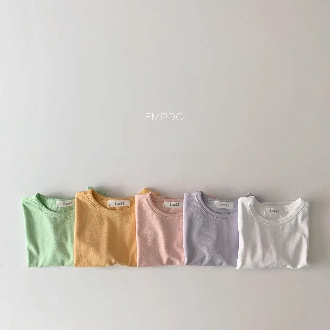 Color: Pink, Kid Size: 18M - Korea Baby Tee 2023 Baby Autumn Clothes Basic Soft Bottoming Shirt Toddler Girl Clothes T-shirts Baby Boys Clothes Tank Tops New