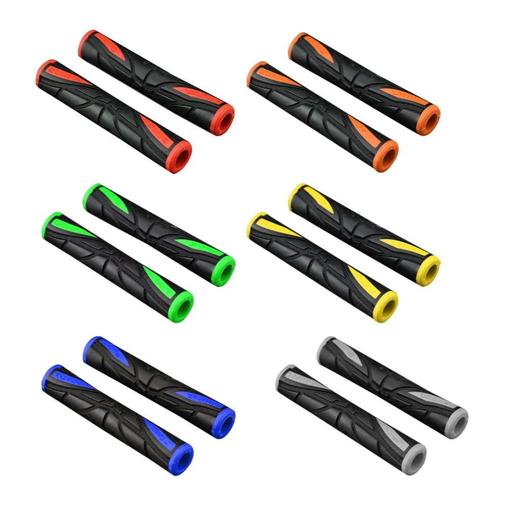 Color: Red - 2Pcs Soft Anti-Slip durable Brake Handle Silicone Sleeve Motorcycle Bicycle Protection Cover Protective Handlebar Accessories