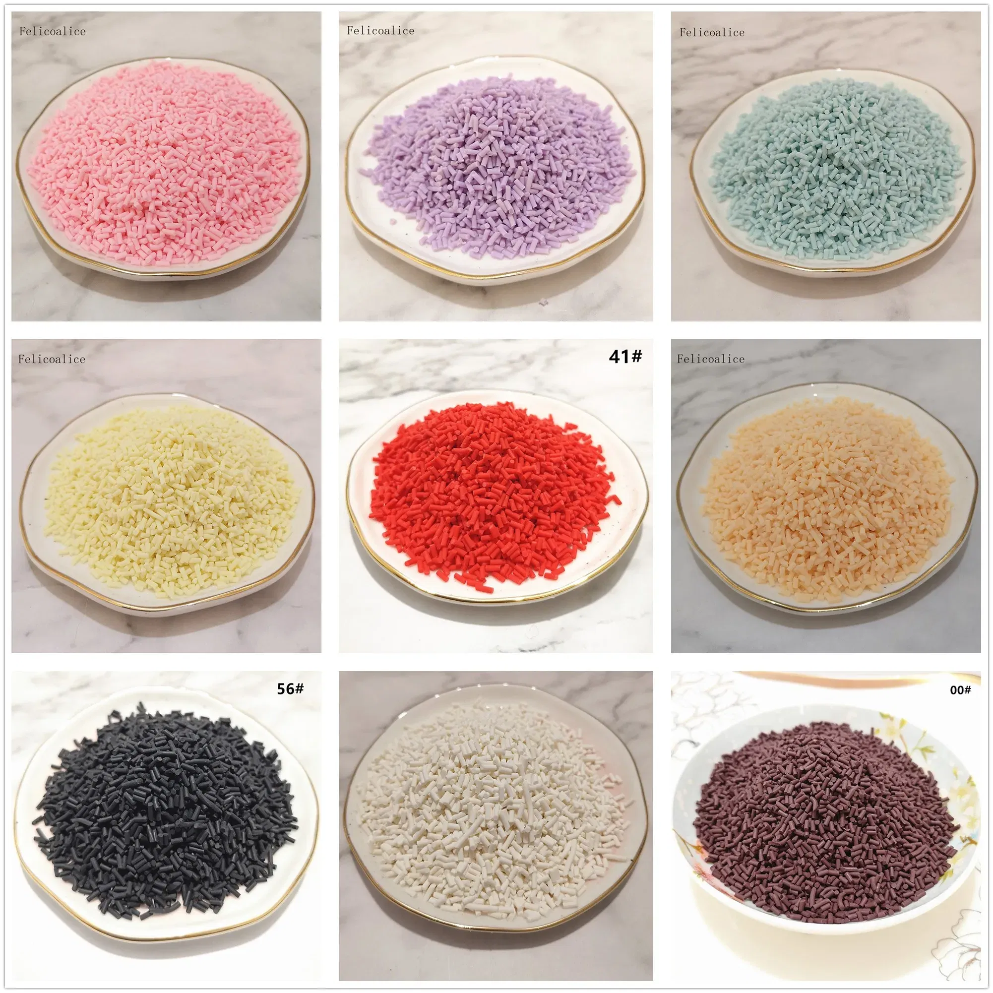 Color: Pure White - 20g Polymer Clay Fake Candy Sweets Sugar Sprinkle Decorations Cake Dessert Simulation Food Dollhouse Miniature