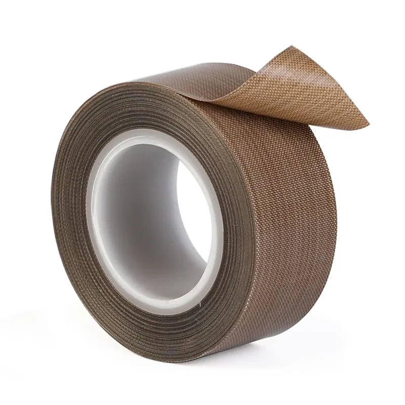 Length: 1m, Thickness: 1mm, Width: 12mm - 0.18mm 300 Degree High Temperature Resistance Adhesive Tape Cloth Heat Insulation Sealing Machine PTFE Tape