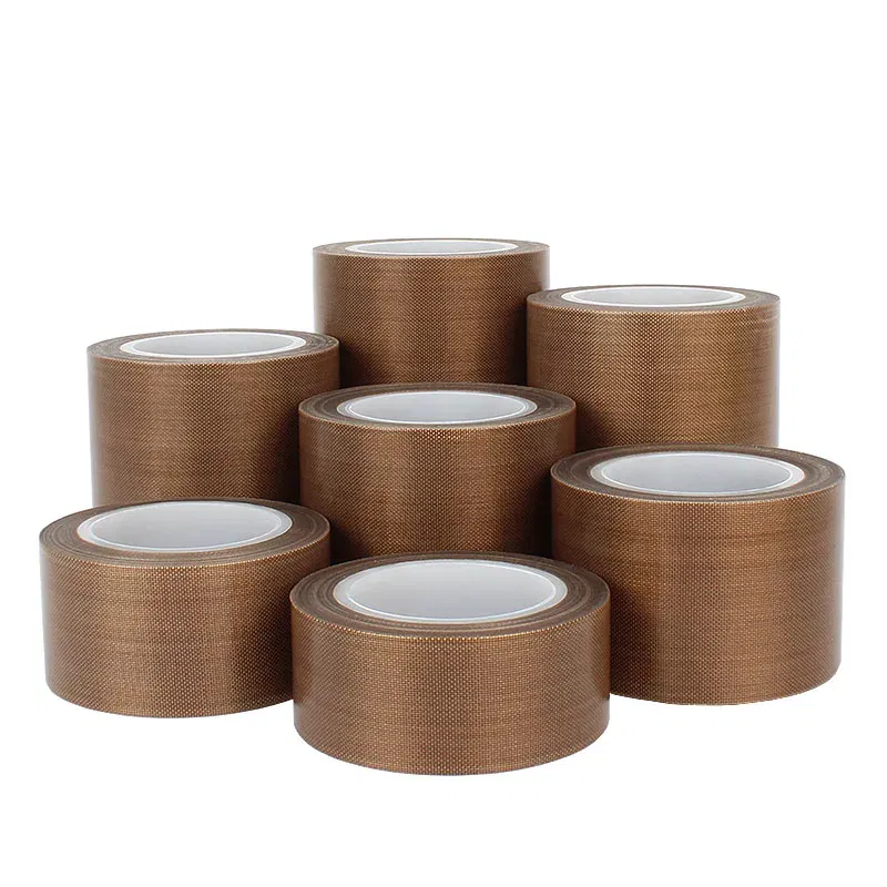 Length: 1m, Thickness: 1mm, Width: 12mm - 0.18mm 300 Degree High Temperature Resistance Adhesive Tape Cloth Heat Insulation Sealing Machine PTFE Tape