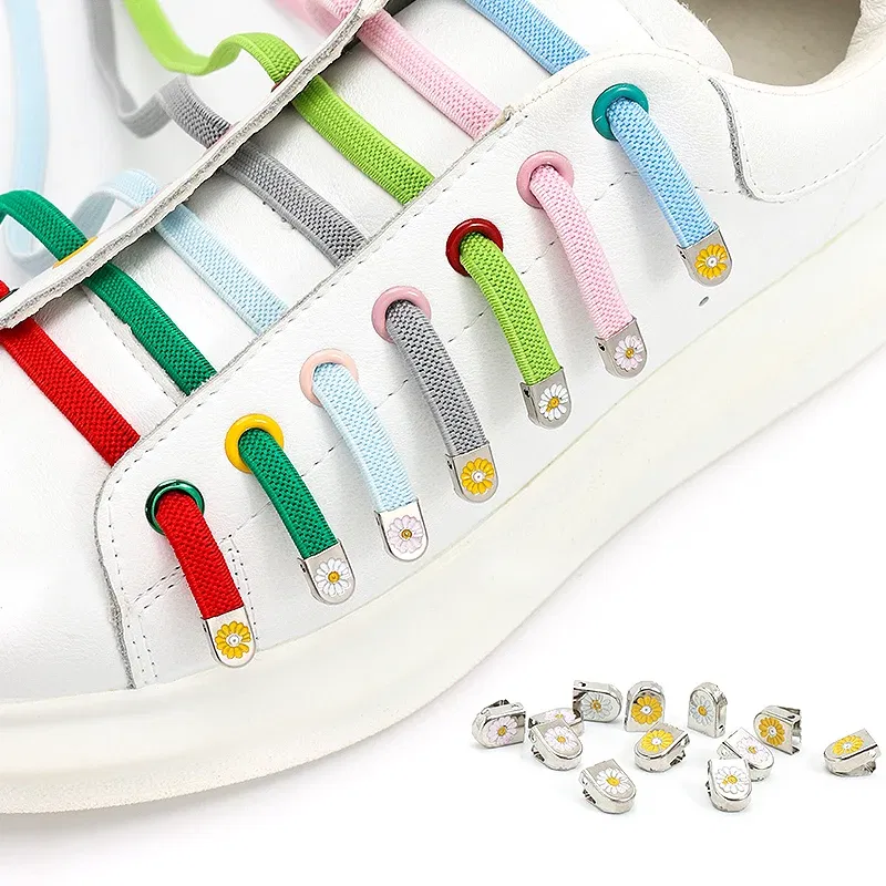 Color: Beige, Ships From: CHINA - No Tie Shoelace Buckle Shoelaces Metal Buckle for Men Women Kids Sneakers Aluminum Capsules Lock Kits Shoe Laces Accessories 4ps