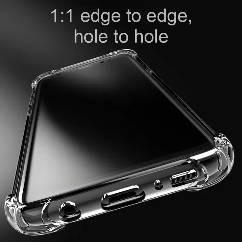 Material: PP - Clear Case For Samsung Galaxy S20 S21 FE S22 S10 S9 S8 Plus S10E Note 8 9 10 20 Plus ShockProof Transparent Soft Cover Case