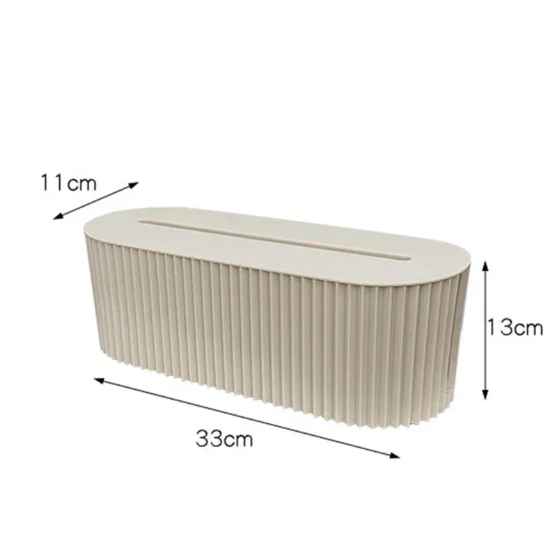 Color: light yellow - Nordic Plug Board Storage Box Cable Wire Organizer Case Socket Wireless WiFi Router Bracelet Desktop Data Line Plug Holder Shelf