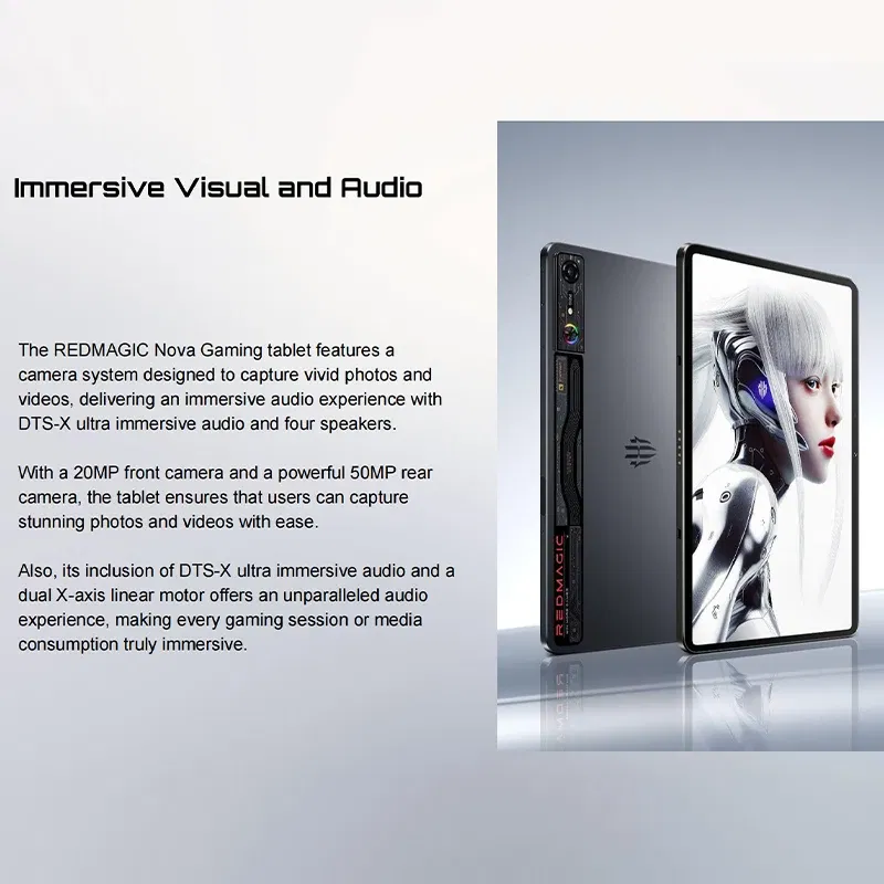 Memory Size: 1GB, Color: black, Ships From: CHINA - Top Version Redmagic Nova Gaming Tablet 10.9" Snapdragon 8 Gen 3 Leading Version 10100mAh 50MP Don't include the Charger