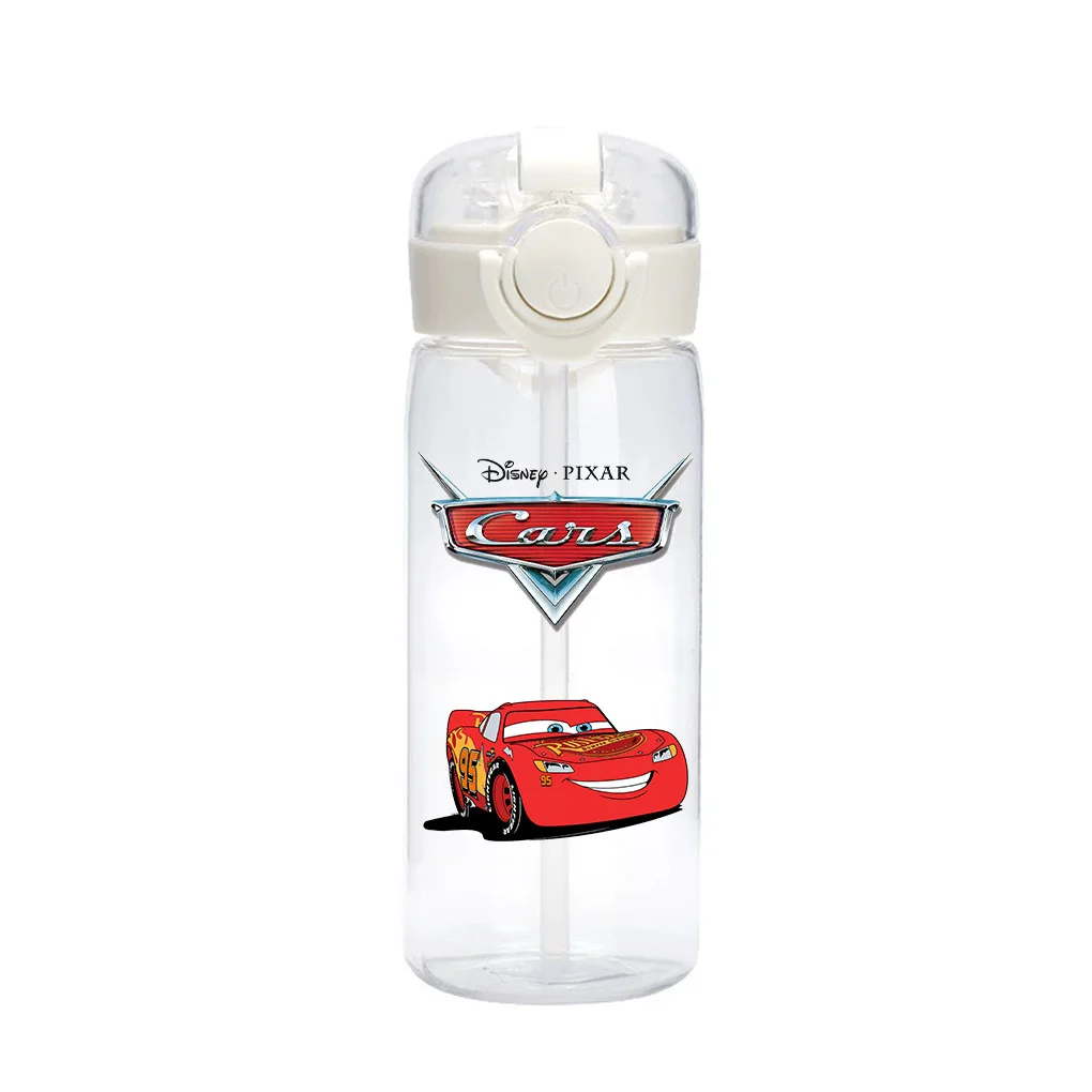 Color: green - 400ml Disney Cars Animation Movie Children Cartoon Portable Outdoor Camping Sports Fitness Water Cup Lightning McQueen Sally
