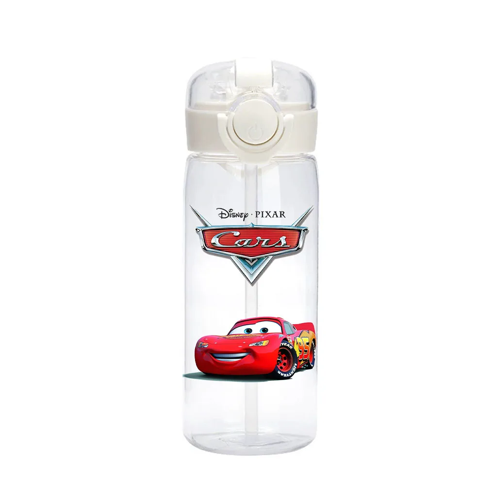 Color: green - 400ml Disney Cars Animation Movie Children Cartoon Portable Outdoor Camping Sports Fitness Water Cup Lightning McQueen Sally