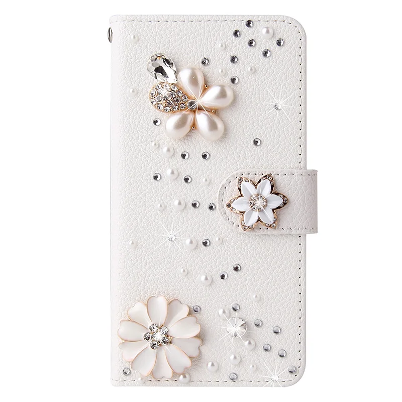 Color: Blue, Material: Vinyl - Flip Glitter Case For Samsung Galaxy S25 Ultra S24 FE S23 S22 S21 S20 Plus A35 A55 A16 A14 A15 A34 A54 Leather Cover Case