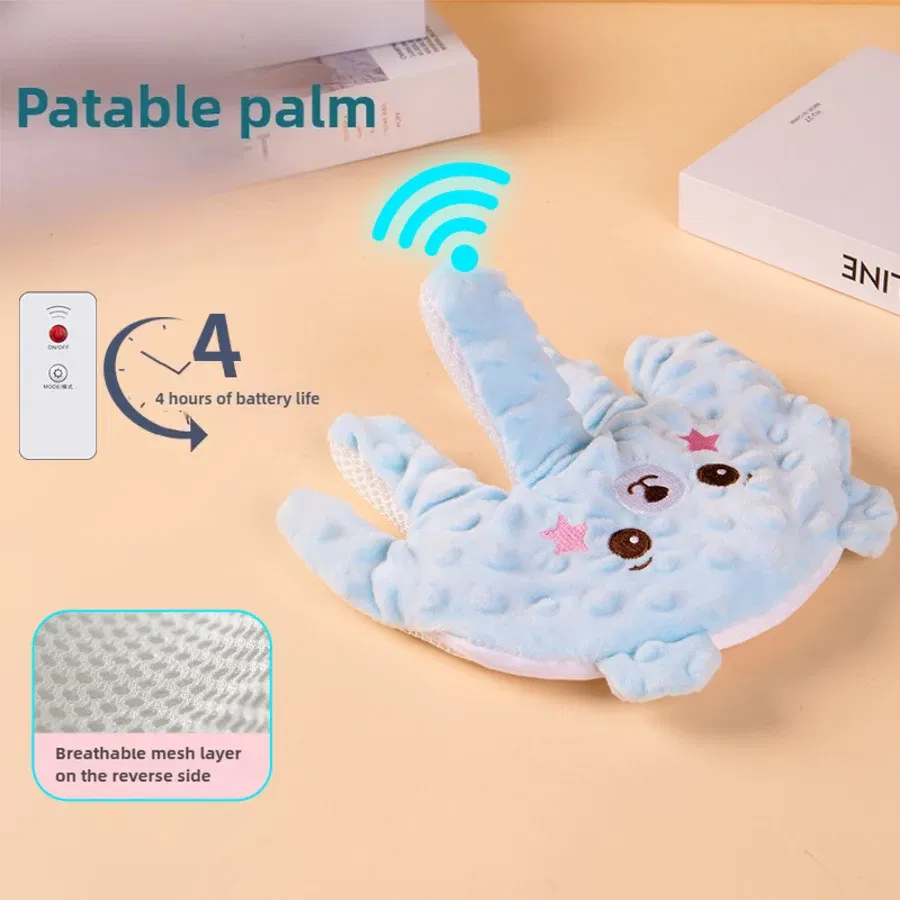 Color: Yellow - Newborn Baby Sleep Aid Palm Pillow Baby Soothing Palm Baby Sleep Aid Baby Calming Sleep Remote Control Toddler Palm Pillow