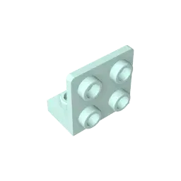 Color: Light Pink - MOC PARTS GDS-642 ANGULAR PLATE 1.5 BOT. 1X2 2/2 compatible with lego 99207 children's toys Assembles Building Blocks Technical
