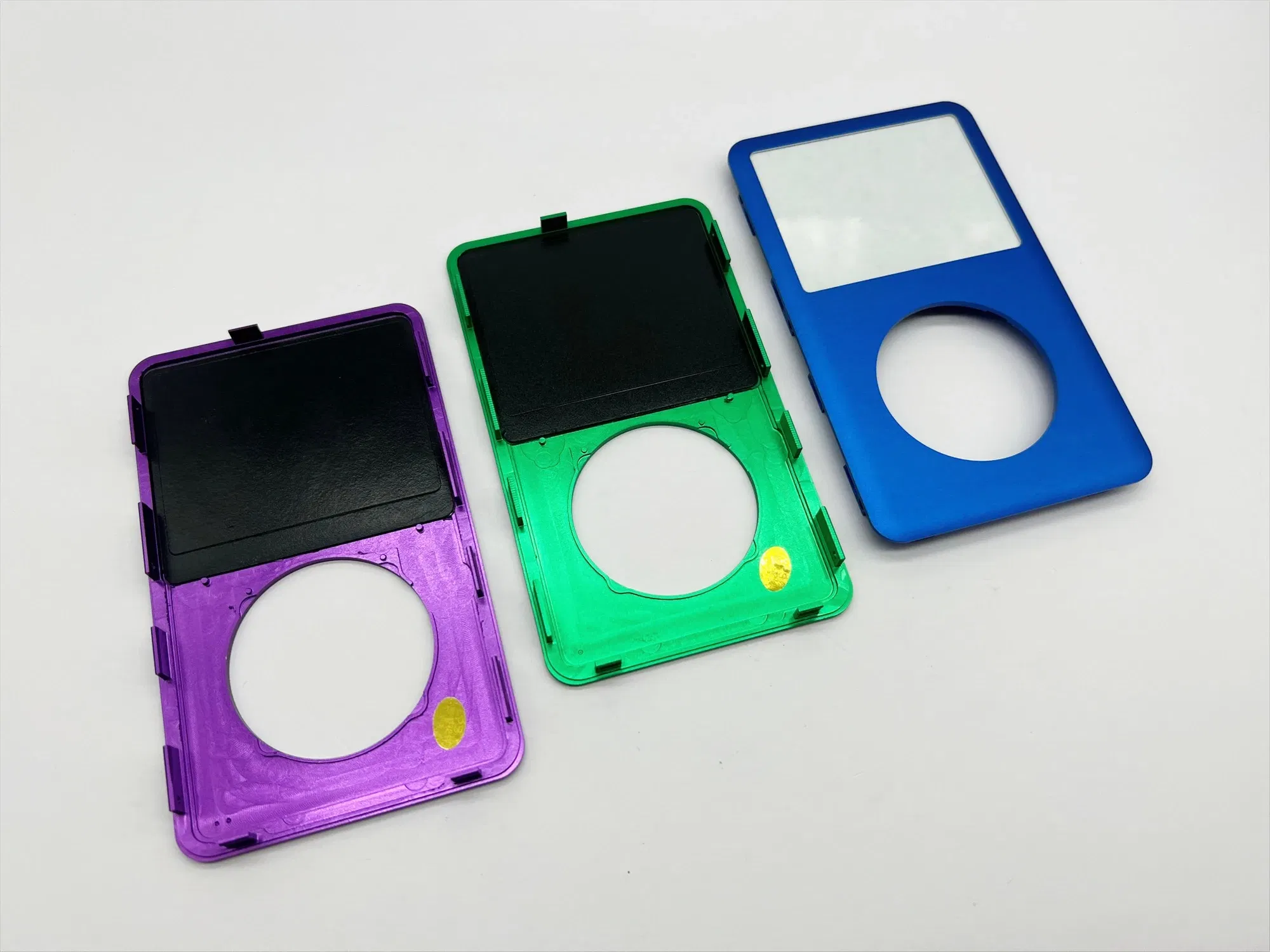 Color: Blue - Colorful Front Faceplate Housing Case Cover Click Wheel Center Button Various Combinations for iPod 6th Classic 80GB 120GB 160GB