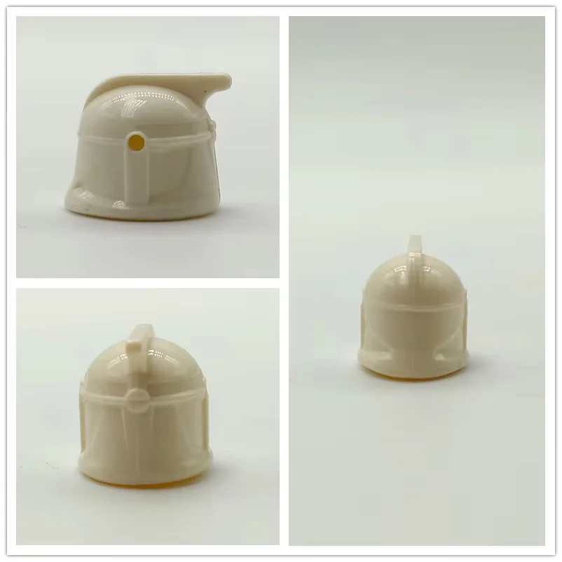 Color: green - 1Pcs Star Wars Clone Trooper Helmet Building Block Mini Action Figure Toys