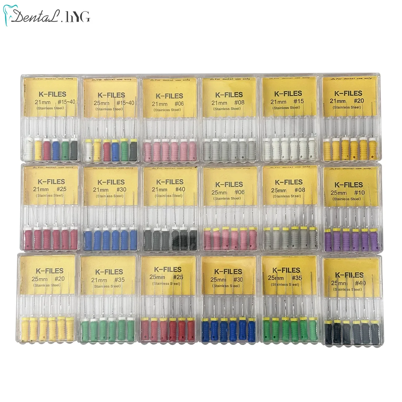 Color: Multicolour - Dental Tools Root Cannal Endo K File 21mm 25mm Stainless Steel Endodontic Instruments Dentist Dentistry Odontologia