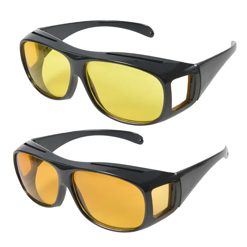 Color Name: Silver - Car Night Vision Sunglasses Night Driving Glasses Driver Goggles Unisex Sun Glasses UV Protection    Sunglasses