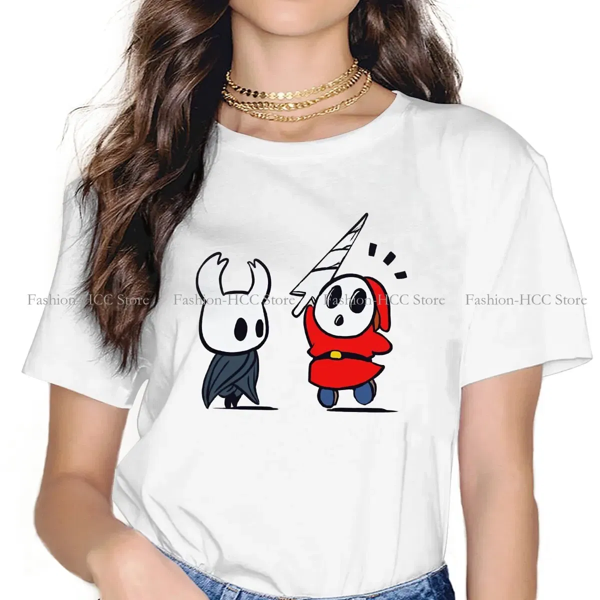 Color: black, Size: XXL - Shy Guy Classic Unique Polyester TShirt Hollow Knight Game Top Quality Hip Hop Gift Idea T Shirt Stuff
