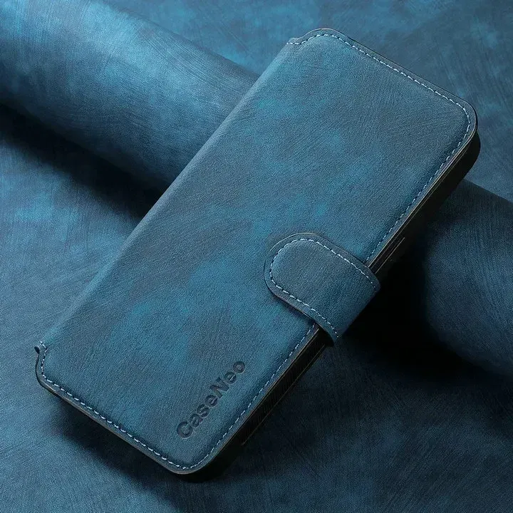 Color: Blue, Material: Denim - For Poco F8 Ultra F7 X7 X6 M6 M7 Pro 5G Luxury Case RFID Leather 2IN1 Detachable Book Funda Xiaomi Poco F6 X5 X 6 F 8 Flip Cover