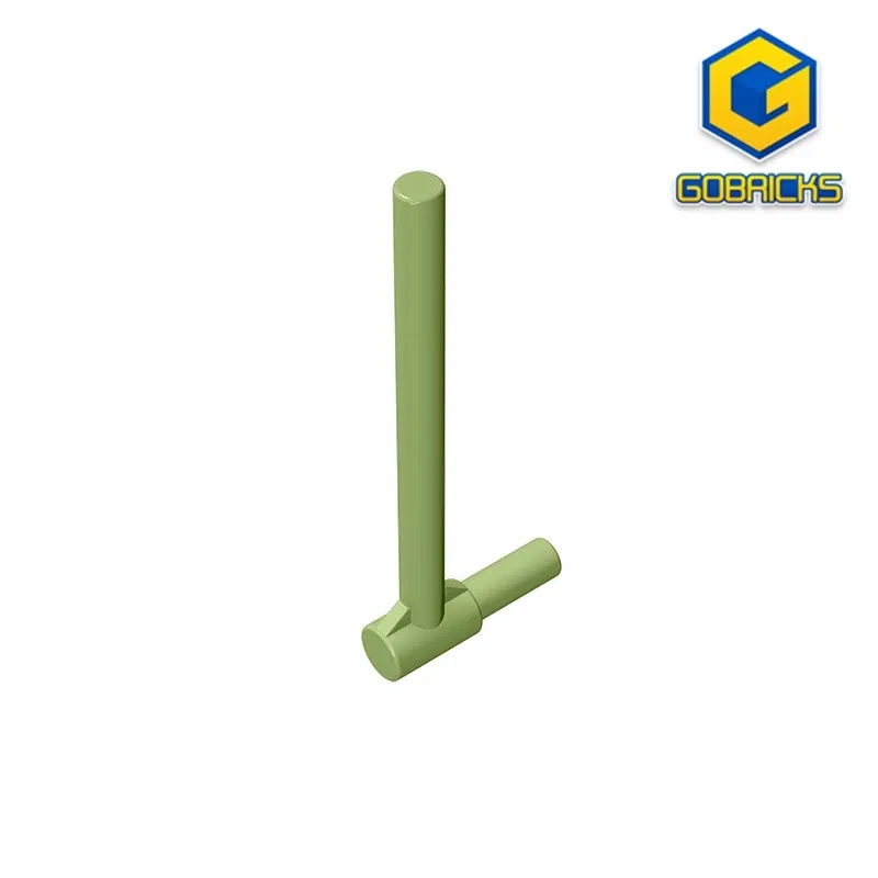 Color: Orange - Gobricks GDS-963 Bar 5L with Handle (Friction Ram) compatible with lego 87618 DIY Educational Building Blocks Technical