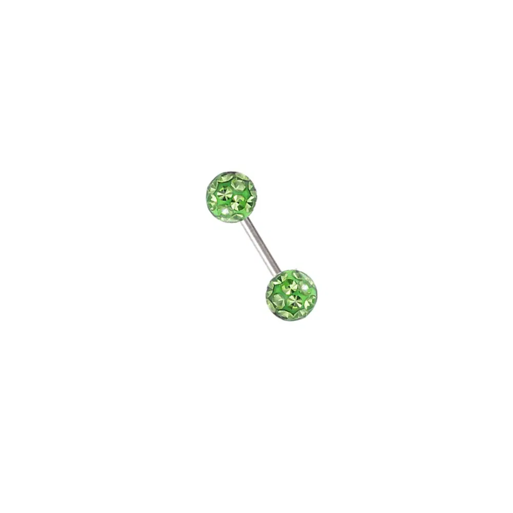 Metal color: Blue Zinc Plated, Main Stone Color: WHITE - 16g 1.2mm Coated Crystal Steel Ear Stud Tragus Helix Cartilage 3/4/5mm CZ Ball 6/8/10/12/14mm Bar Barbell Piercing