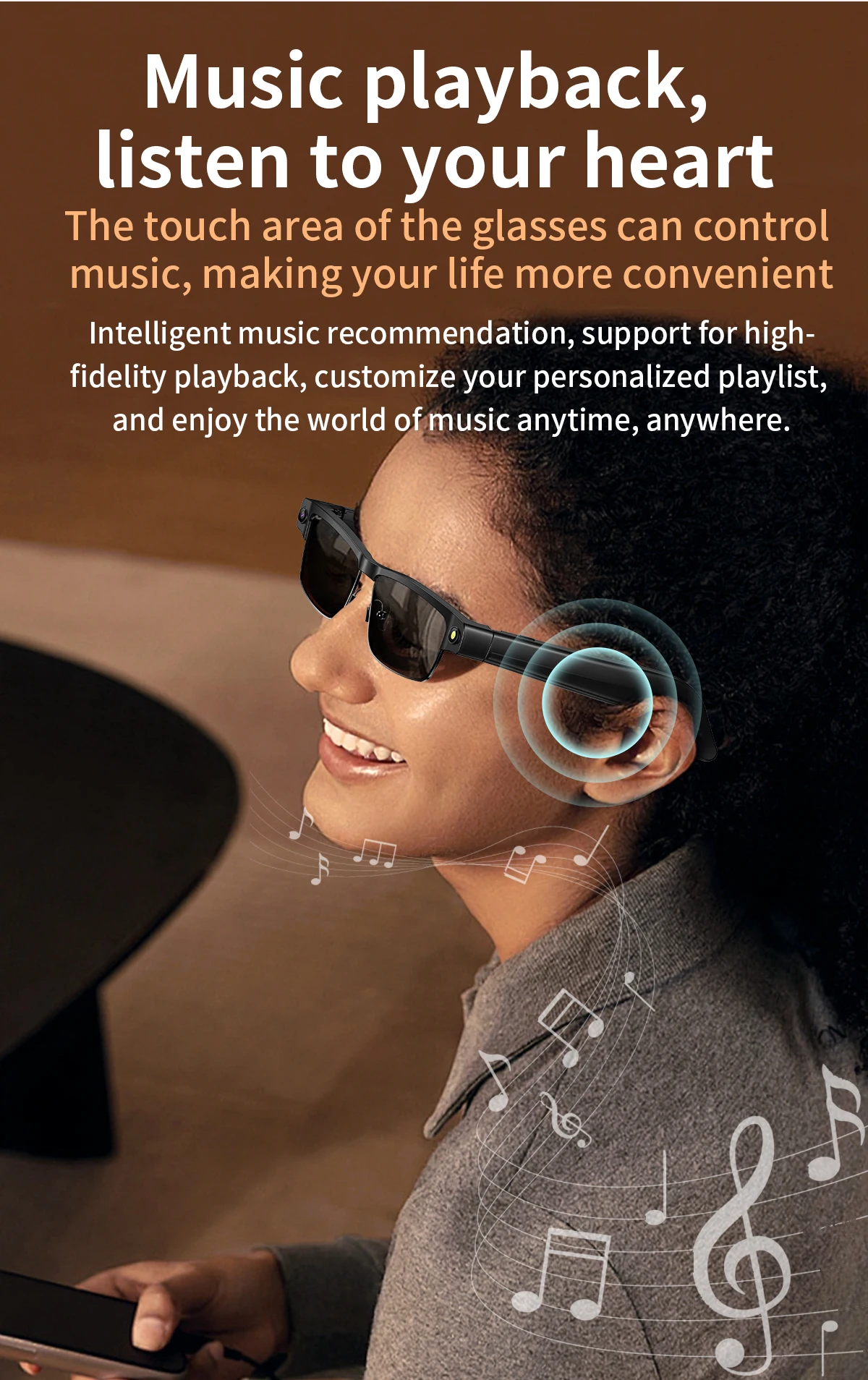 Color Name: Blue - Smart AI Glasses With 8MP HD Camera Chat GPT Touch Sport Sunglasses Bluetooth Call Video Music Player Object Recognition