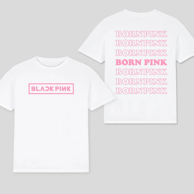 Color: army green, Size: L - 100% Cotton T Shirt Men Women T-shirt Black Print Pink Kpop Short Sleeve Casual Oversized Girl Tee Fashion Big Size Clothing