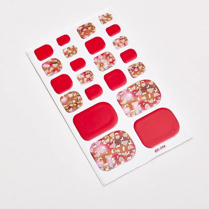 Color: White Smoke - 22 Tips/Sheet Women Salon Nail Wraps DIY Self Adhesive Nail Sticker Decals Plain Stickers Nails Sticker Designer Designed