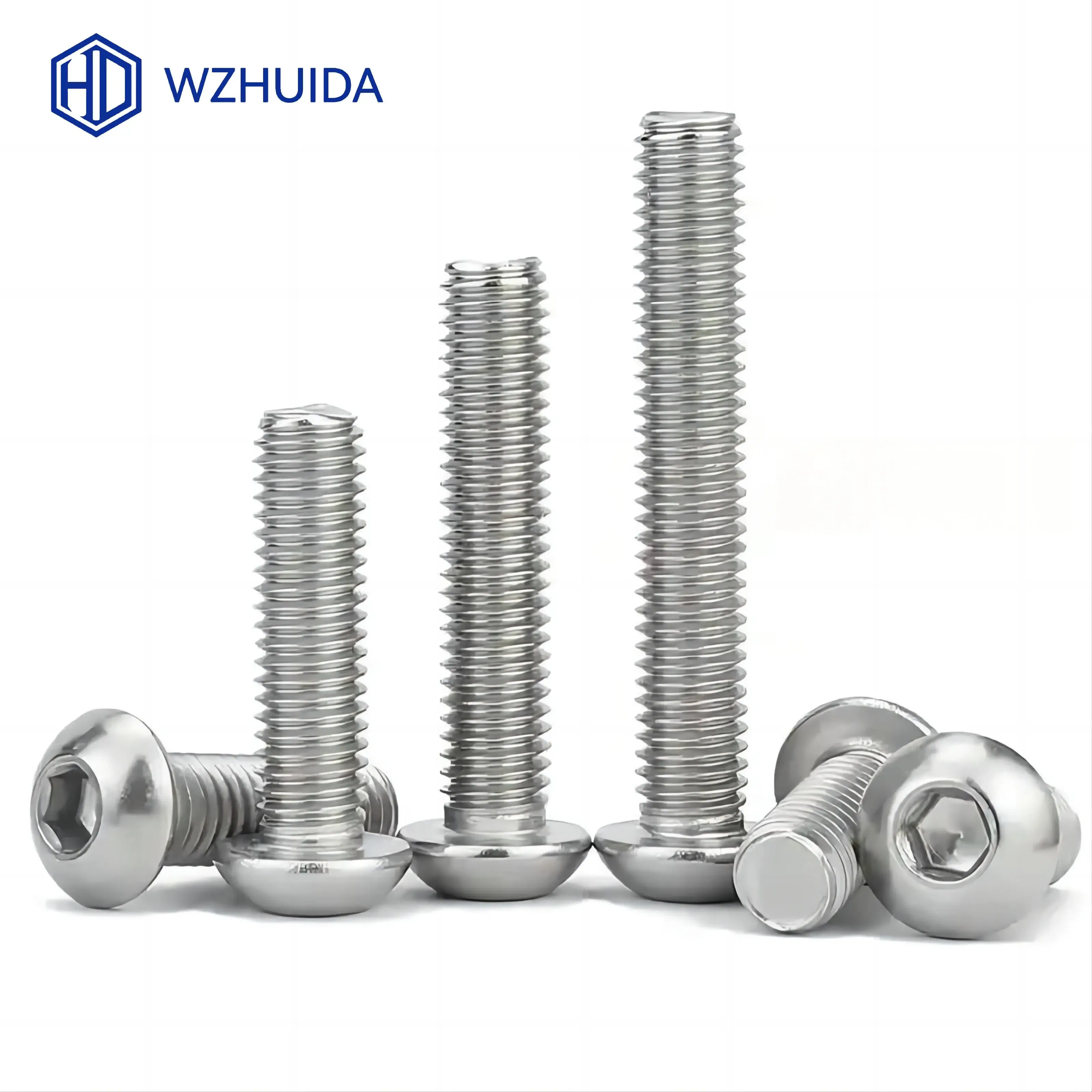 Size: M16, Length: 8mm - 5-50pcs M2 M3 M4 M5 M6 M8 M10 Hex Socket Button Head Cap Screws Stainless Steel ISO7380
