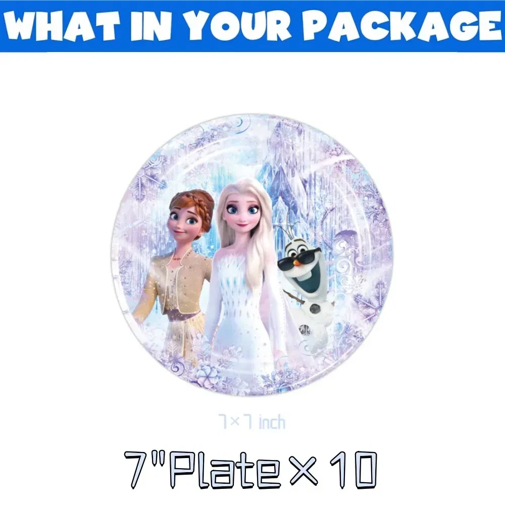 Color: Yellow, Ships From: CHINA - New Frozen Elsa Anna Party Decorations Snow Queen Theme Tableware Balloon Set Baby Shower Kids Girls Birthday Party Supplies