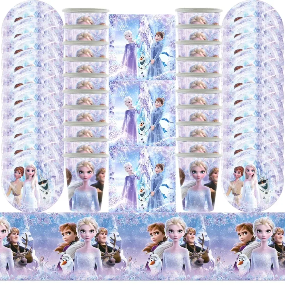 Color: Yellow, Ships From: CHINA - New Frozen Elsa Anna Party Decorations Snow Queen Theme Tableware Balloon Set Baby Shower Kids Girls Birthday Party Supplies