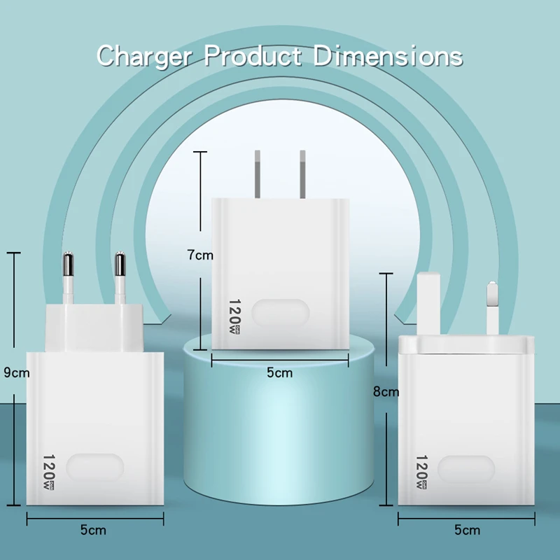 Plug Type: EU - XIAOMI 120W USB Super Fast Charger Type C Phone Quick Charge 5.0 Power Adapter For iPhone iPad Samsung Huawei Oppo Oneplus