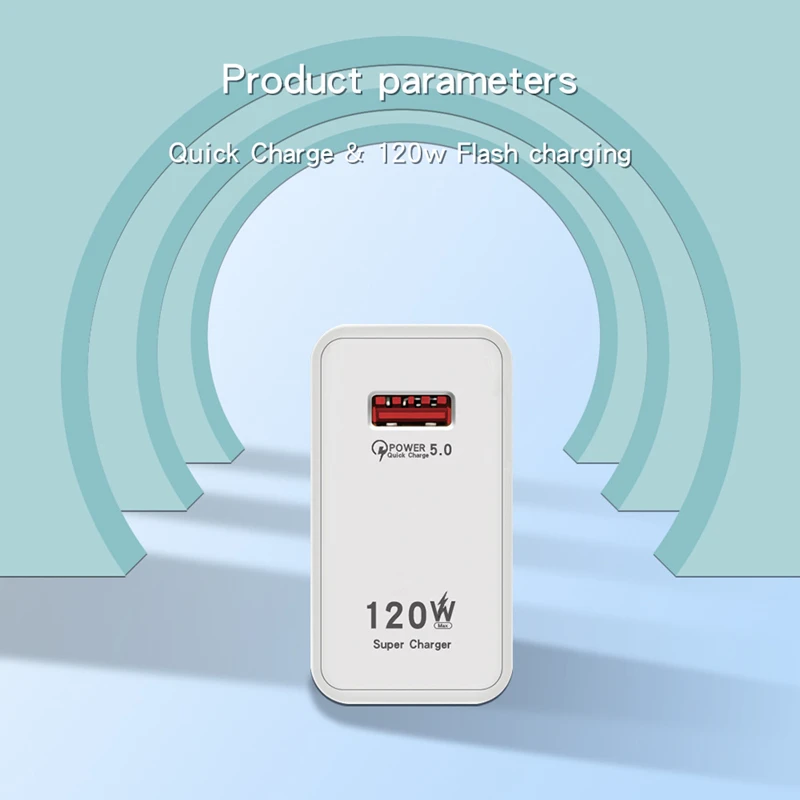 Plug Type: EU - XIAOMI 120W USB Super Fast Charger Type C Phone Quick Charge 5.0 Power Adapter For iPhone iPad Samsung Huawei Oppo Oneplus