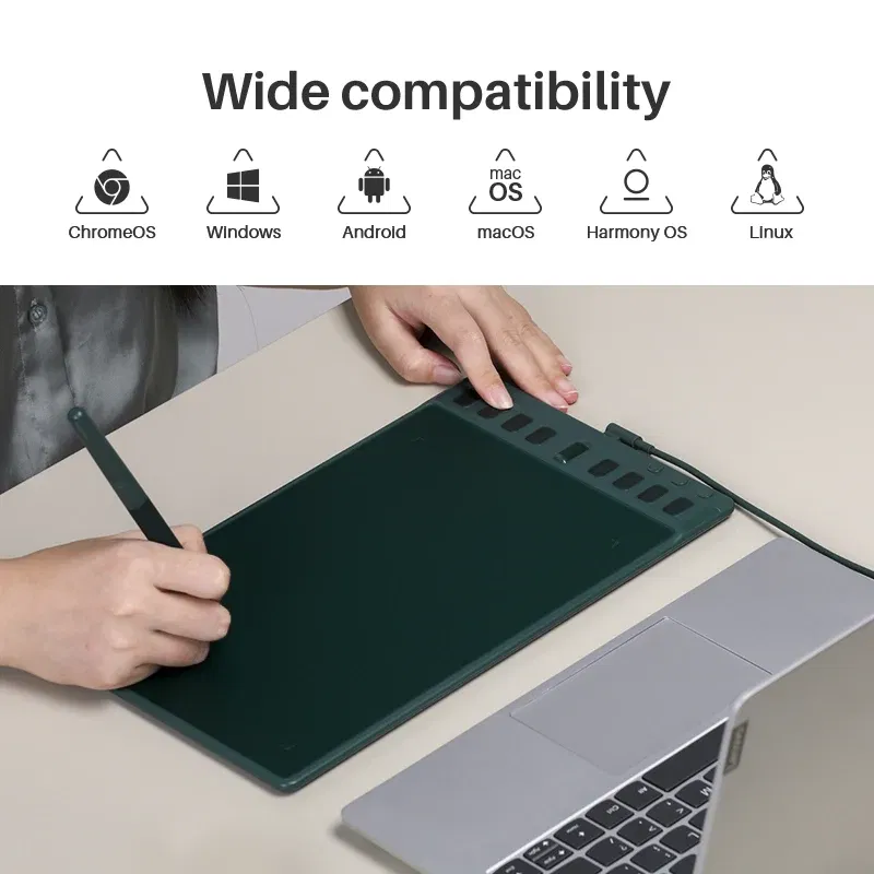 Color: Black, Ships From: UNITED KINGDOM - Huion Inspiroy 2 M H951P Graphics Tablets 8.7x5.4 inch PenTech 3.0 Digital Drawing Pen Tablet 8 Express Keys With 3 Group Key