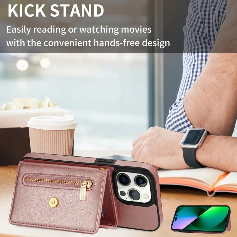 Material: Acrylic, Color: Red - Wallet Side Card Zipper Flip Crossbody Leather Case For iPhone 15 14 Pro Max 13 Mini 12 11 SE 2022 2020 X XS XR 8 7 6 6s Plus