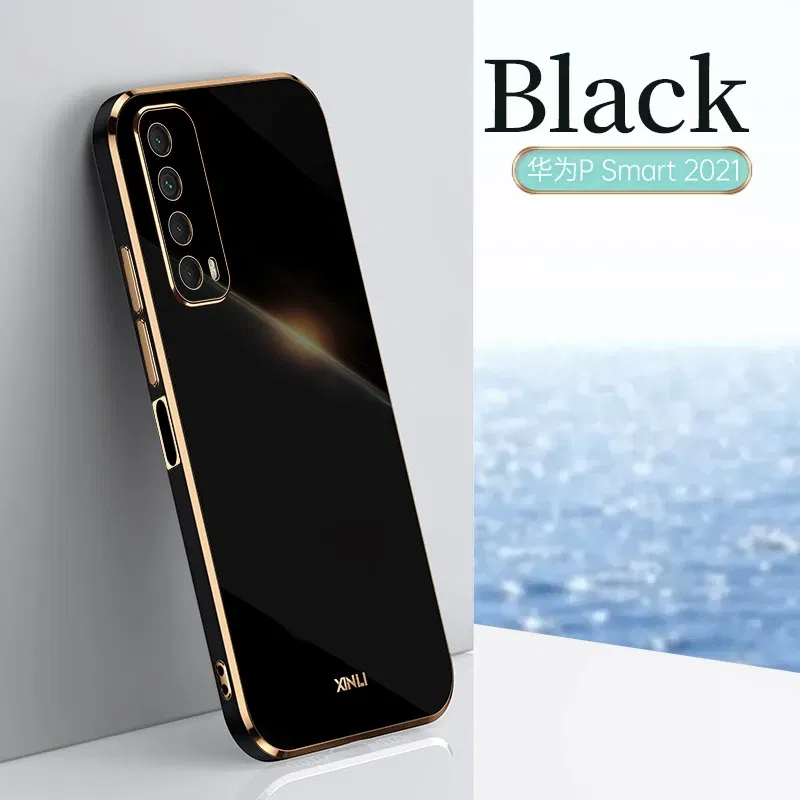 Color: WHITE, Material: tpu - For Huawei P Smart 2021 Case High Quality Soft TPU Case For Huawei P Smart 2021 Anti-fall Anti-fingerprint Camera Protection