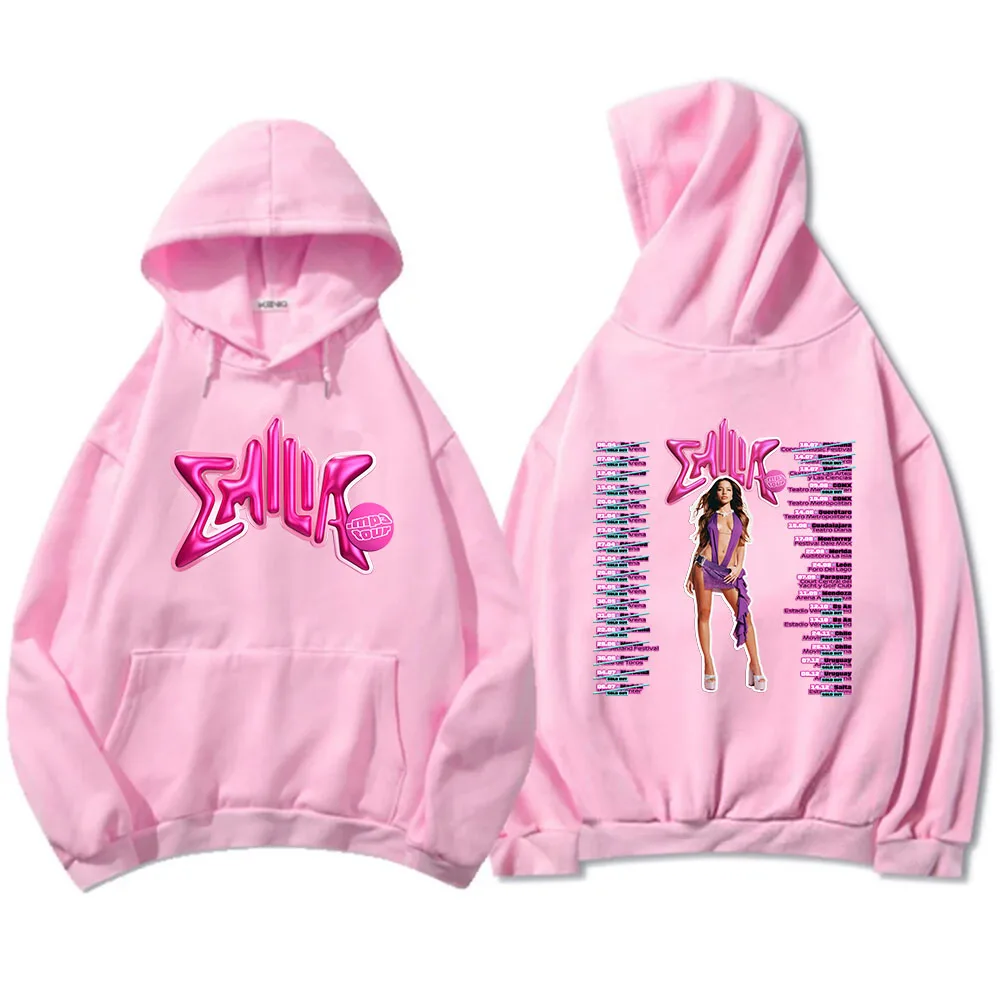 Color: Blue, Size: L - Emilia Mernes MP3 Hoodies Winter Long Sleeve Hooded Pullovers Men Clothes Fleece Pocket Singer Graphic Sweatshirts Print Hoody